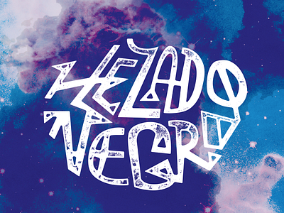 Helado Negro custom lettering lettering music poster texture