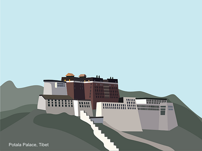 Potala Palace landmarks palace place potala simple tibet travel