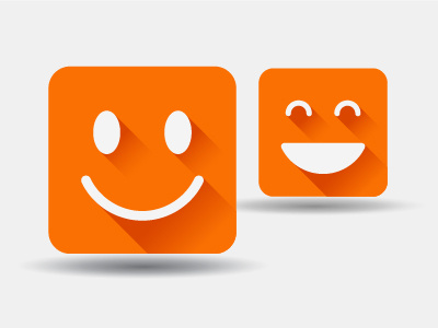 Flat smiley emoticon emotion face flat fun smile smiley