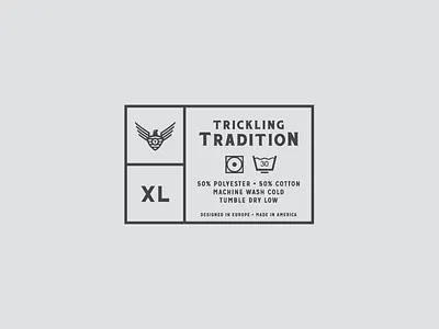 TTC Wash Tag bird branding clothing growcase logo logo design tag tt clothing co. ttc wash xl