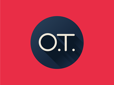 OPENTURK atrokhau circle clean crisp flat lettering logo minimal red simple type typography