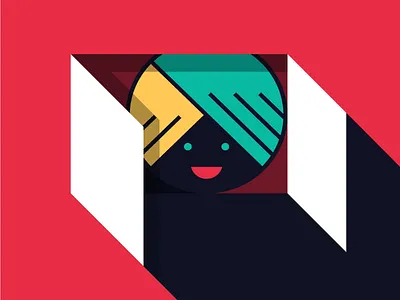 OPENTURK atrokhau clean crisp dark blue flat flat ui flat ui pro logo minimal red simple smile