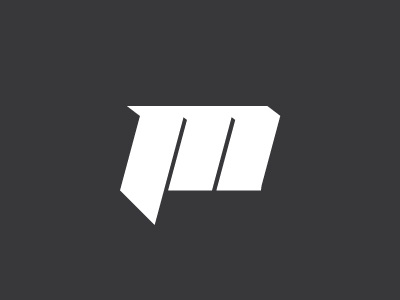 m letter m mark symbol typography