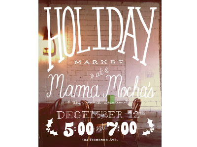 Holiday Market Poster/Flyer flyer handwritten letters illustration poster
