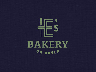 E's Bakery On Dover bakery e identity logo mark millet