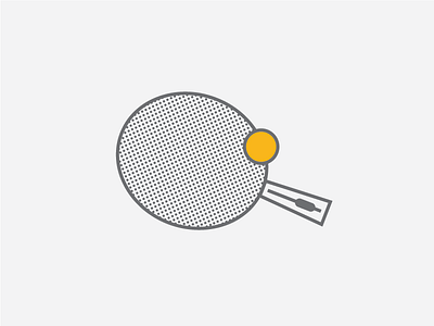 Ping pong! ball illustration line paddle ping pong pingpong school bus yellow