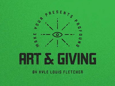 Art & Giving art eye giftwrap glow holiday liquorstore logo magic propoganda shine window