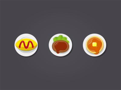 Japanese Western cuisine food free icon japan pancake steak