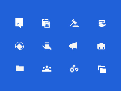 Icons For Working Roles iconography icons styleguide tourism ui ui design ux