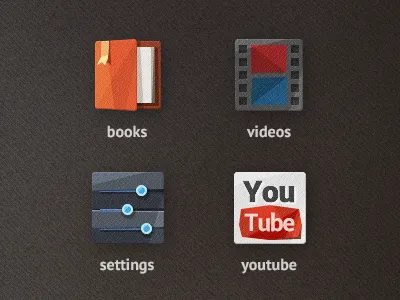 TARCON for Android Part 5 android app application book flat icon movie setting video youtube