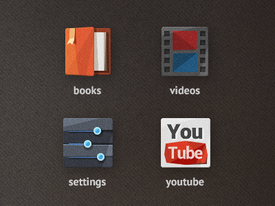 TARCON for Android Part 5 android app application book flat icon movie setting video youtube