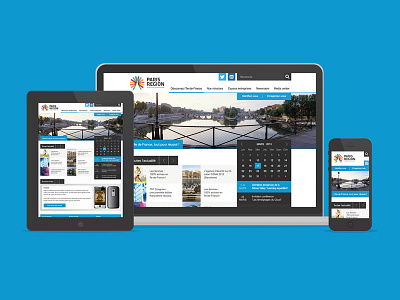 Région Paris flat responsive webdesign