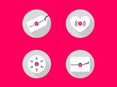 Wrado Branded Radio 45anglelicious icon icons illustrations