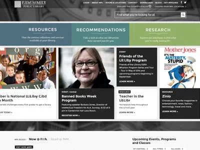 Home page in development black and white bold campaign interface navigation