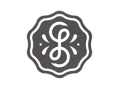 LC logo mark branding c grey initials l letter logo mark monogram personal stamp texture