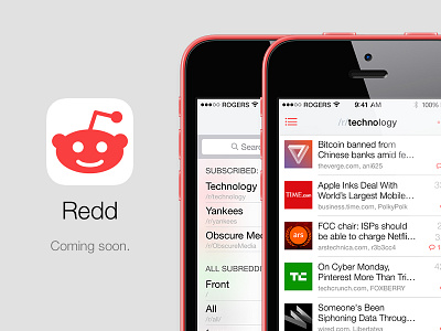 Redd for iPhone alien app blur ios ios7 iphone redd reddit