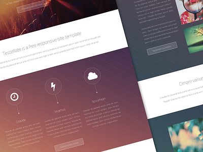 Tessellate design flat freebie ui web