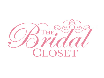 The Bridal Closet brand identity logo tiara wedding