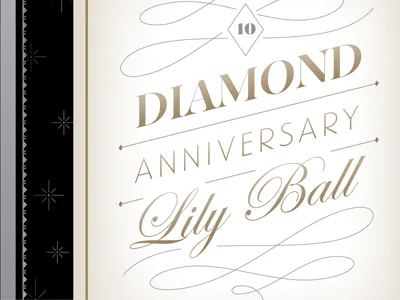 Invite diamond edwardian script gold and black hera big invitation invite landmark script typography