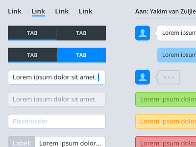 Skole – pattern library colors flat navigation school skole textfield ui website