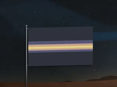 Saturn flags saturn space