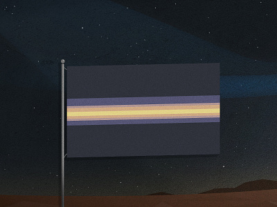 Saturn flags saturn space