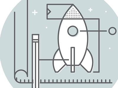 Shot #1338086 drawings planning rocket