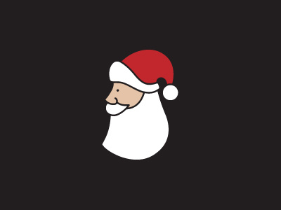 Ho Ho Ho christmas illustration red santa white