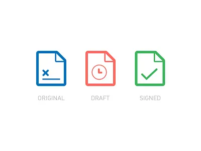 Signature iOS Glyphs android app document draft glyph icon ios iphone original sign signeasy ui