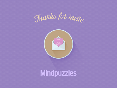 Happy letter!!! brown dribbble envelope flat letter mail mindpuzzles minimalism