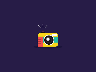 Camera Illustration 2 camera colorful flat fun illustration light phlat playful vector