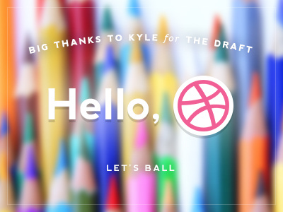 First Shot debut draft first graphic design hello photoshop shot thank you