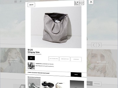 Item Page for Retail Website clean design functional gray ia minimalistic responsive retail shop ui ux website