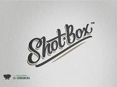 Shot Box calligraphy font graphic design handmade lettering logo logotype script type