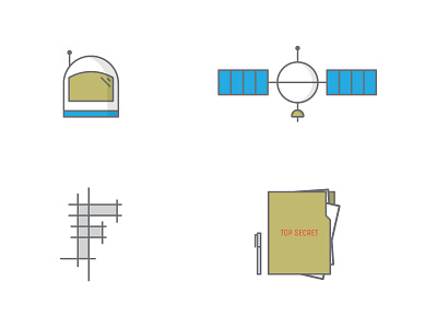 Space Icons folder helmet icons satellite space