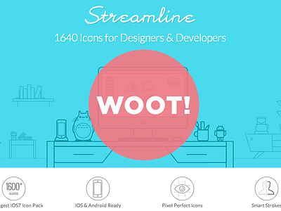 Streamline icons is Out! 1640 icons flat icons ios7 line minimal outline stroke