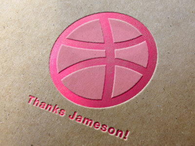 Thank you, Jameson Rodriguez debut dribbble invite jameson logo pressed thank you thanks twan vosters