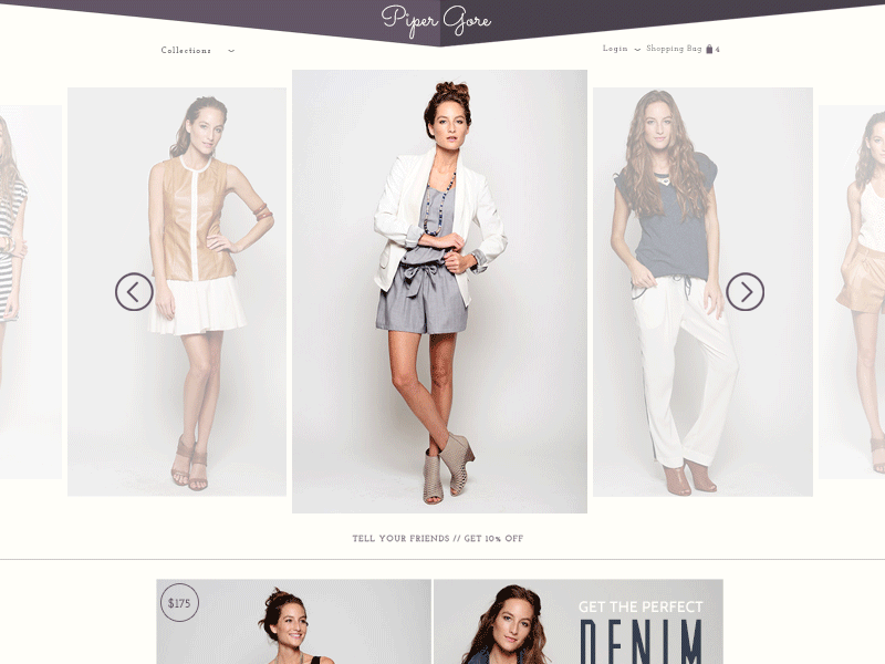 Quick Buy Interaction apparel e commerce fashion feature on hover quick buy