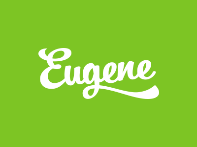 Eugene calligraphy hand lettering lettering logo typography