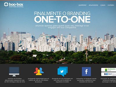 Landing Page of Boo-box boo box city flat icon landing landing page sky