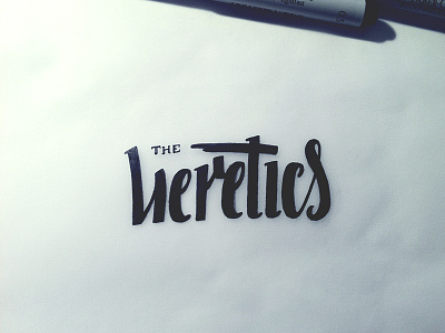 the heretics! crislabno heretics lettering