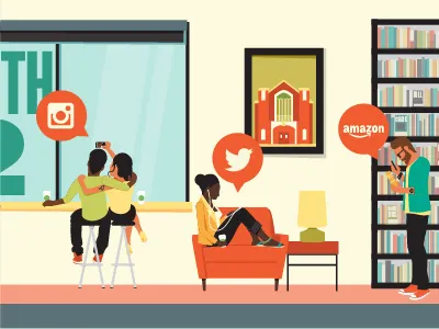 Fun Illustrations 5 amazon illustrations instagram moosylvania people selfie starbucks twitter