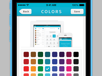 Color picker colors customization ios iphone picker