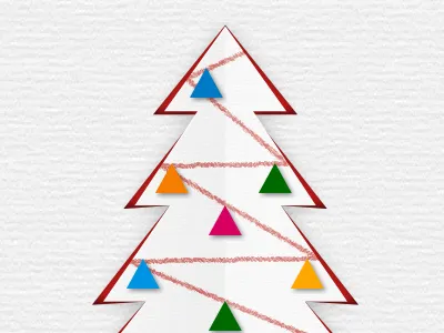 Christmas tree final version? card christmas christmas tree festive noel seasons greetings tree