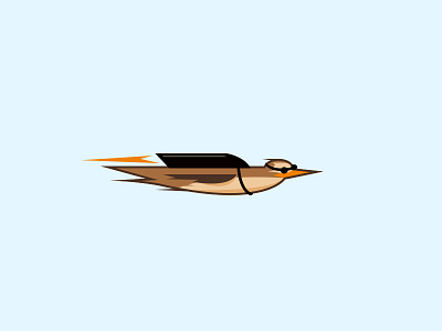 Bird Logo bird character falcon fast flight identity illustration jet logo mascot rocket speed