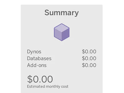 Heroku Pricing Summary