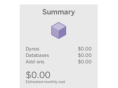 Heroku Pricing Summary