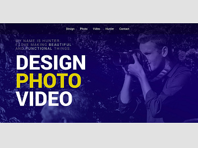 Header for Portfolio header portfolio type
