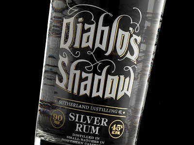 Diablo's Shadow Detail craft devil liquor rum spirits vodka