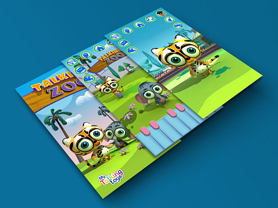 Talking Zoo 3d app characters design talking